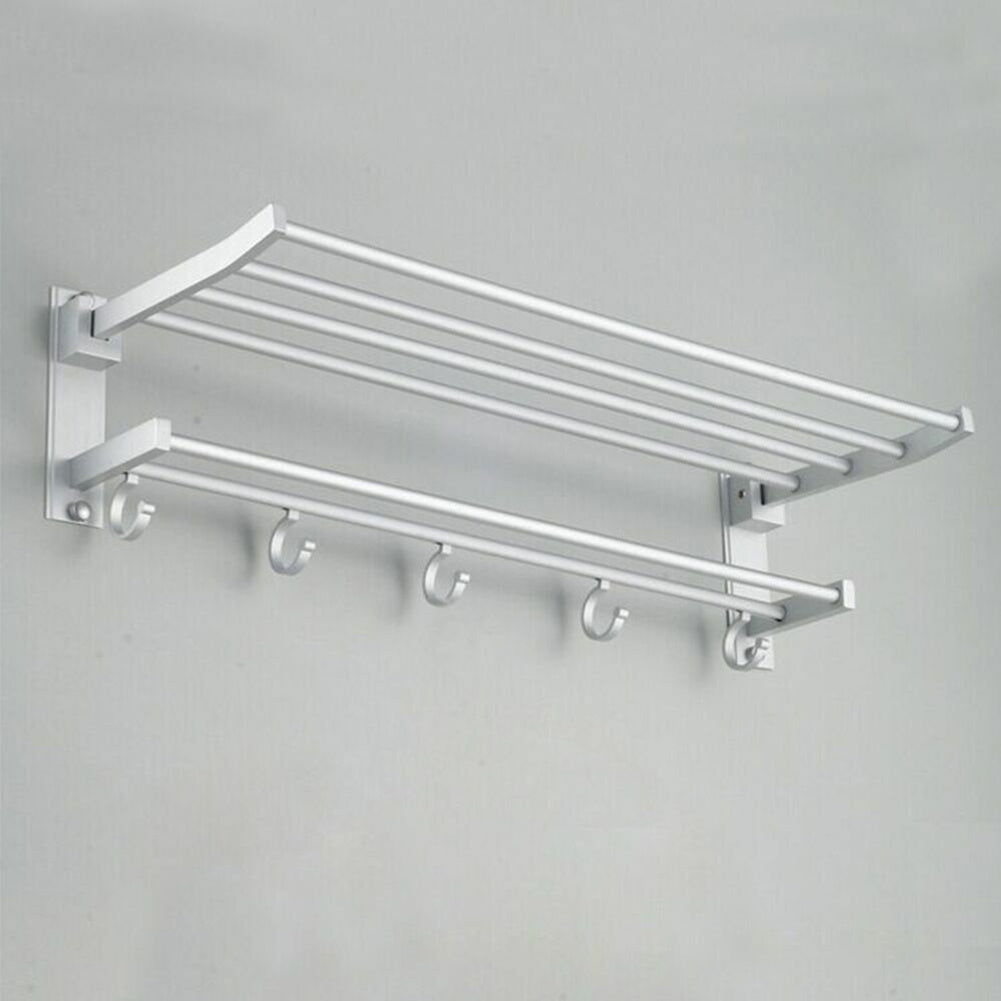 Modern Wall-Mounted Towel Rack with Shelf | Elevate Home And Bath